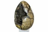Huge, Septarian Dragon Egg Geode - Black Crystals #145256-2
